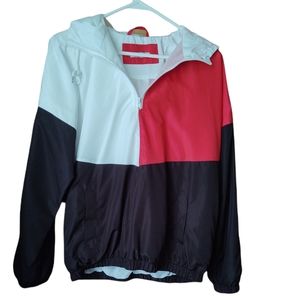 NWOT-Rang Kiss Men's nylon jacket Size M color red,white and black